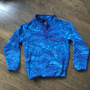Patagonia Blue Wave Design Boys Fleece